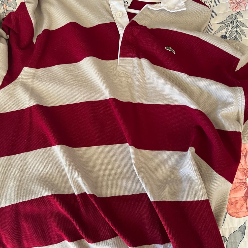 Lacoste xxl rugby long sleeve